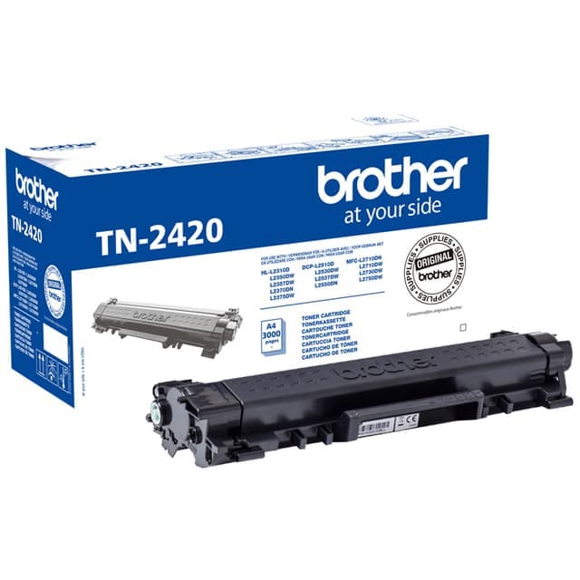 Brother toner TN-2420 Svart - Nyskick - i originalförpackning