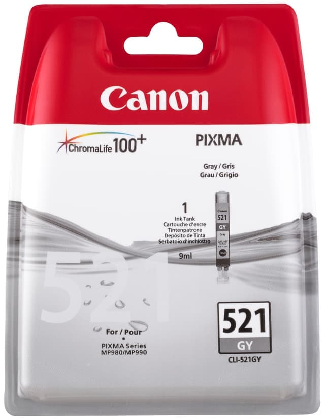 Canon Bläckpatron CLI-521GY Grå - Nyskick - i originalförpackning