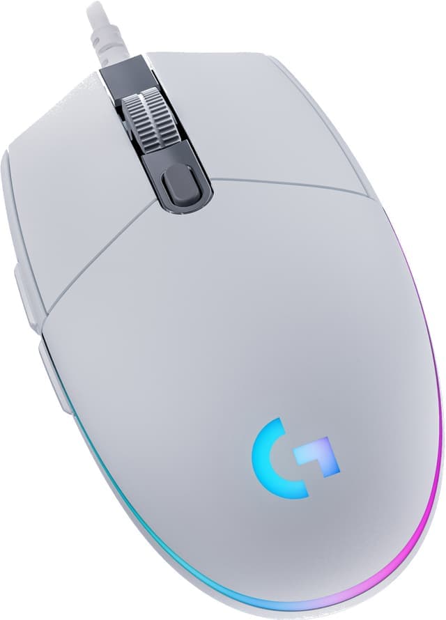 Logitech G203 Lightsync gaming mus (vit) - Nyskick - i originalförpackning