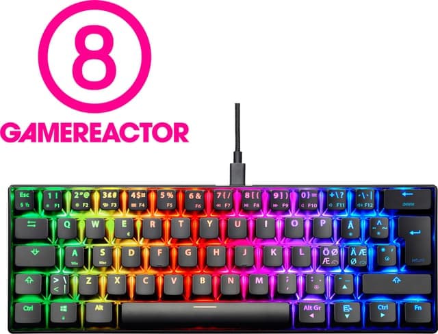 NOS C-450 Mini PRO gaming RGB tangentbord (svart) - Nyskick - i originalförpackning