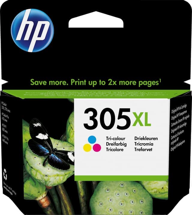 HP 305 XL bläckpatron i tre färger - Nyskick - i originalförpackning