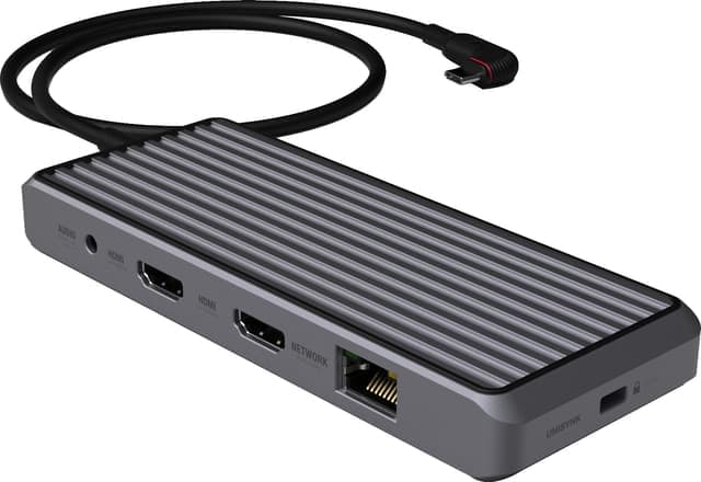 Unisynk 10-Port USB-C hub (grå) - Nyskick - i originalförpackning