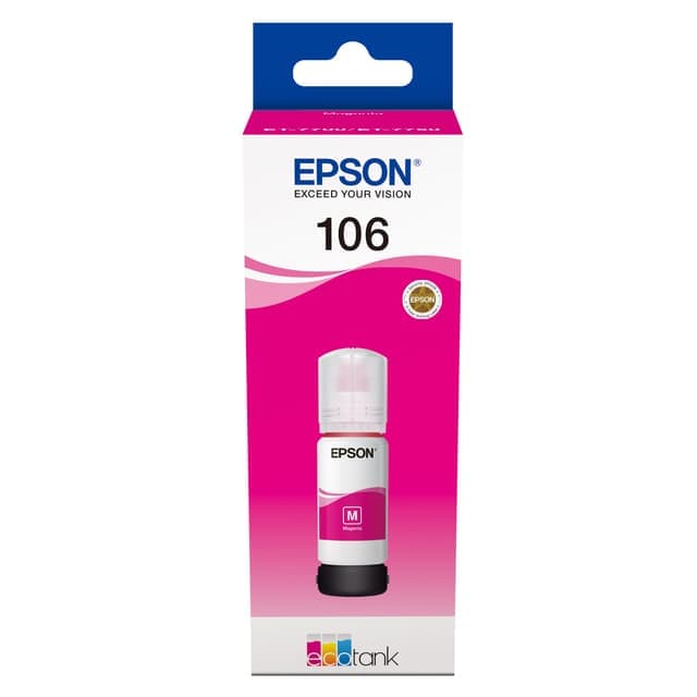Epson bläckpåfyllning 106 EcoTank Magenta - Nyskick - i originalförpackning