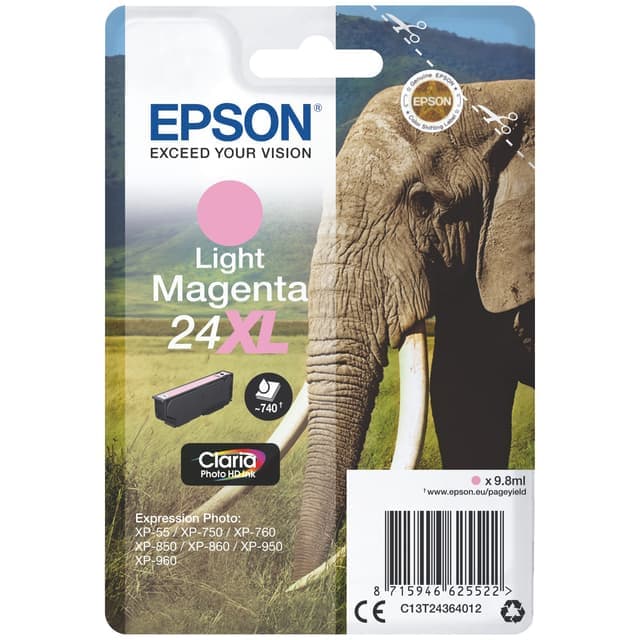 Epson bläckpatron Claria Photo HD 24XL Ljus Magenta - Nyskick - originalförpackning saknas