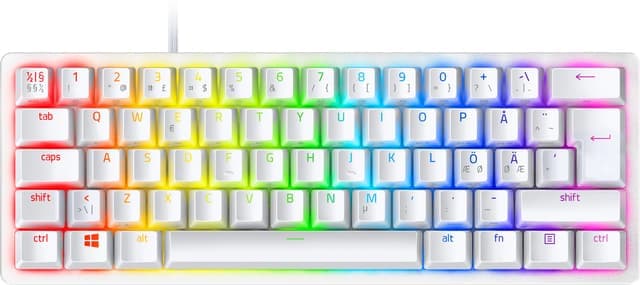 Razer Huntsman Mini tangentbord gaming (vit) - Nyskick - originalförpackning saknas