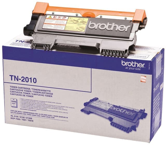 Brother Toner TN-2010 Svart - Nyskick - originalförpackning saknas