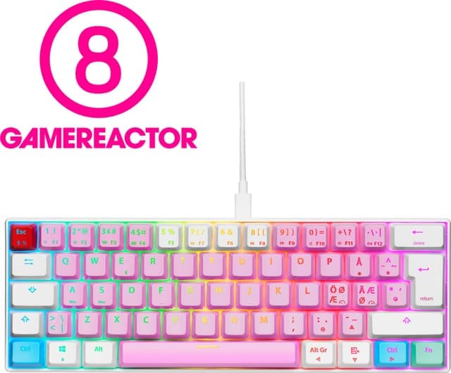 NOS C-450 Mini PRO RGB gaming tangentbord (cotton candy) - Nyskick - i originalförpackning