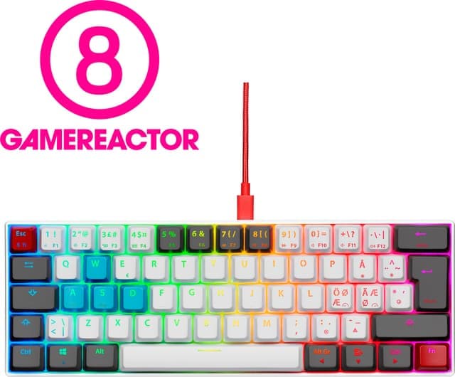 NOS C-450 Mini PRO RGB gaming tangentbord (tilt) - Nyskick - i originalförpackning