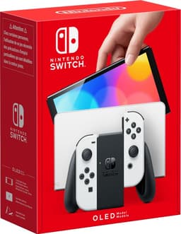 Nintendo Switch OLED gamingkonsol med vita Joy-Con-kontroller - Nyskick - i originalförpackning