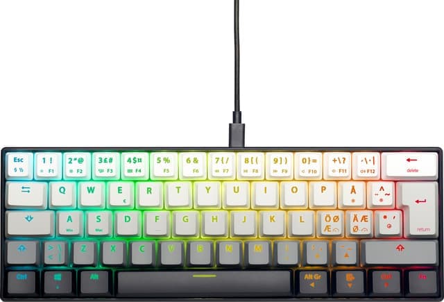 NOS C-450 Mini PRO RGB gaming tangentbord (shader) - Nyskick - i originalförpackning
