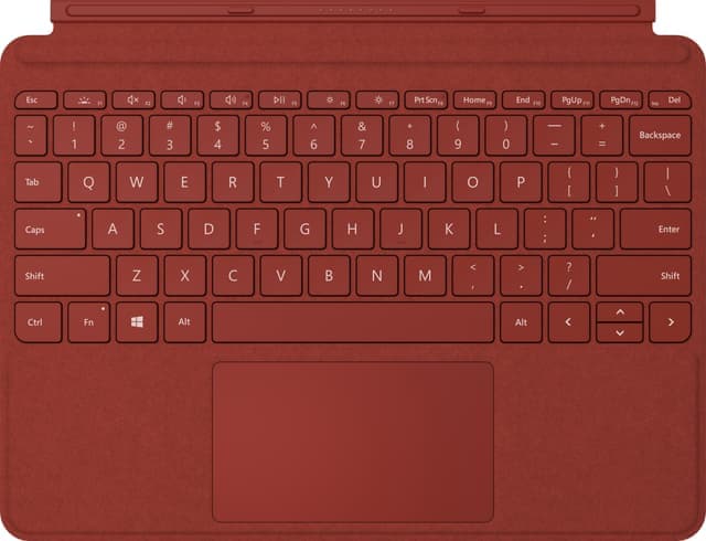 Surface Go 2 Signature Type Cover (poppy red) - Använt skick – Synliga skador, fullt funktionell