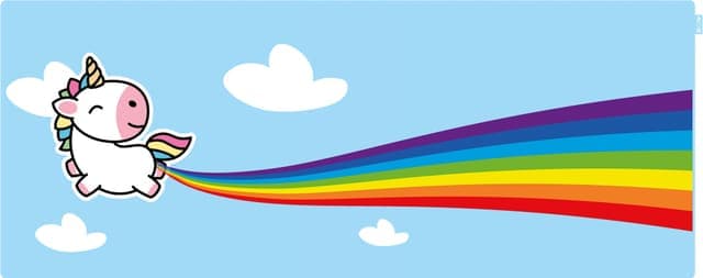 NOS XXL musmatta (unicorn) - Nyskick - originalförpackning saknas