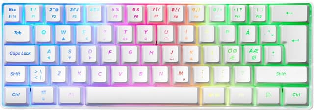 Next MX5 Mini tangentbord för gaming (vitt) - Nyskick - i originalförpackning