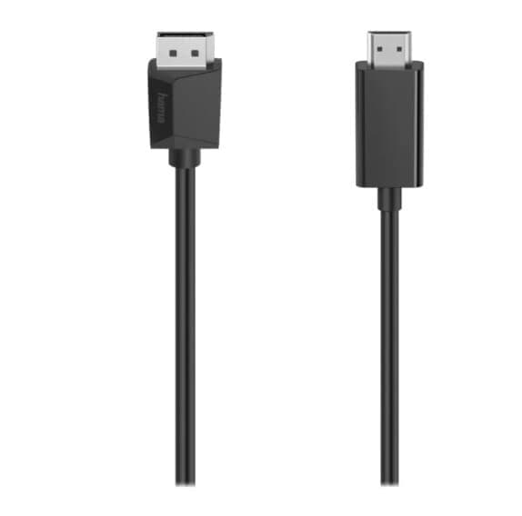 HAMA DisplayPort-HDMI-kabel (1,5 m) - Nyskick - i originalförpackning