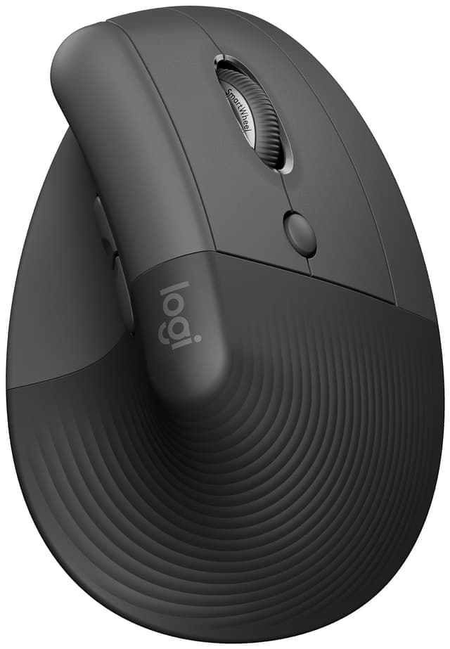 Logitech Lift Vertical trådlös mus (grafit) - Nyskick - i originalförpackning