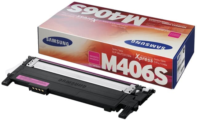 Samsung Bläckpatron CLT-M406S Magenta - Nyskick - originalförpackning saknas