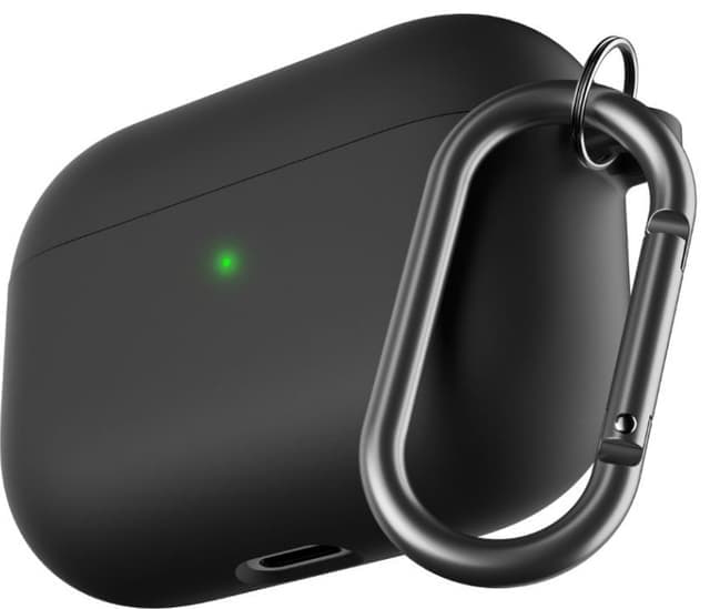 PodSkinz HybridShell AirPods Pro nyckelringsfodral (svart) - Nyskick - i originalförpackning