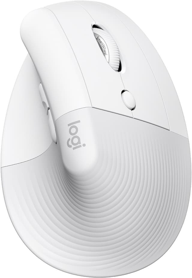 Logitech Lift Vertical trådlös mus (vit) - Nyskick - i originalförpackning