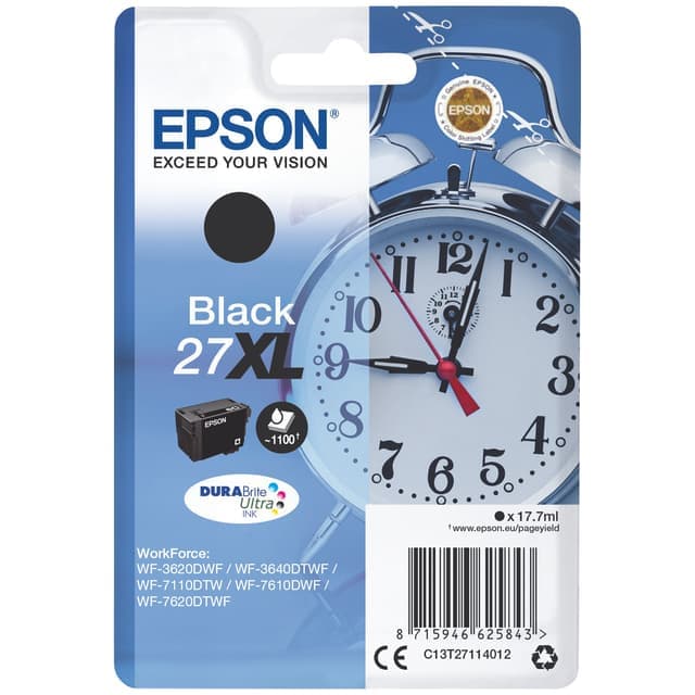 Epson bläckpatron DuraBrite Ultra 27XL Svart - Nyskick - i originalförpackning