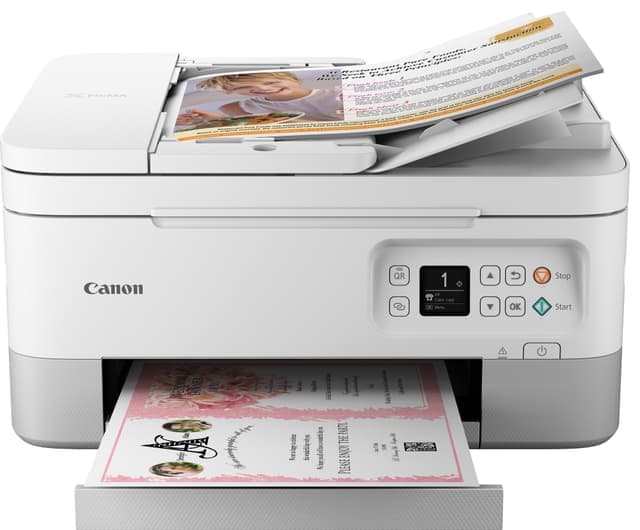 Canon Pixma TS7451i Color 3-i-1 bläckstråleskrivare (vit) - Nyskick - originalförpackning saknas