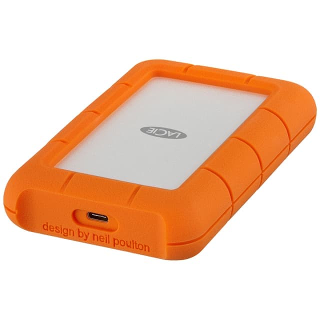 LaCie Rugged USB-C 4 TB portabel hårddisk - Bra skick – Mindre spår av användning