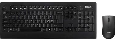 Logik set med trådlöst tangentbord och mus LDESKWL23E - Nyskick - i originalförpackning
