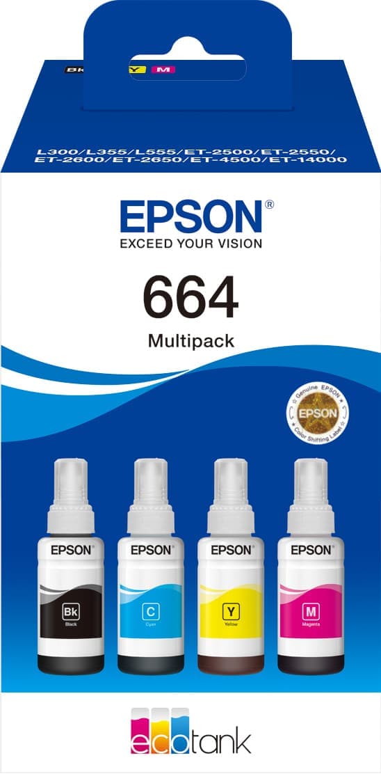Epson 664 4-färgs bläckpatroner value pack - Nyskick - i originalförpackning