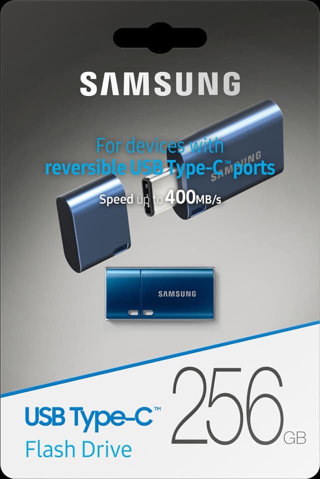 Samsung USB Type C USB-enhet 256 GB (blå) - Nyskick - i originalförpackning