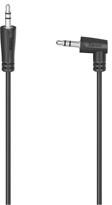 Hama Audio 3.5mm till 3.5mm vinklad kabel 0.5m - Nyskick - i originalförpackning