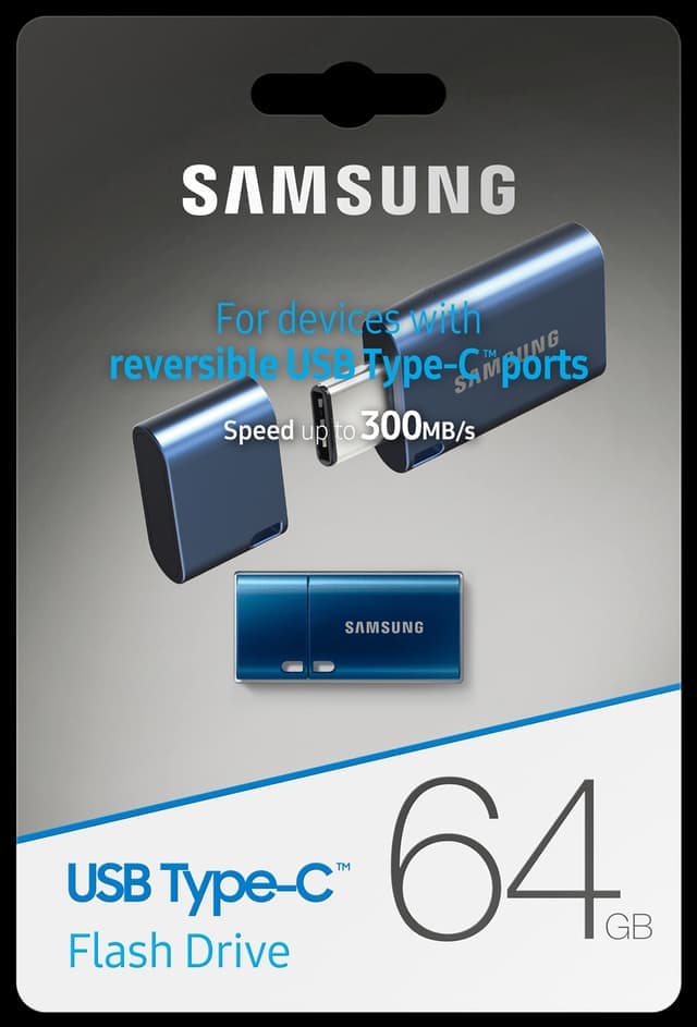 Samsung USB Type C USB-enhet 64 GB (blå) - Nyskick - i originalförpackning