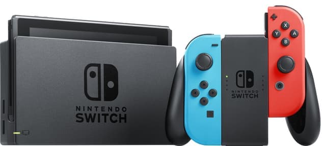 Nintendo Switch gamingkonsol 2022 med Joy-Con-kontroller - Nyskick - i originalförpackning