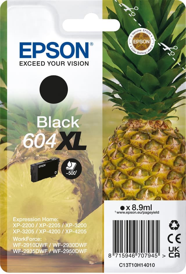 Epson 604 XL bläckpatron (svart) - Nyskick - i originalförpackning