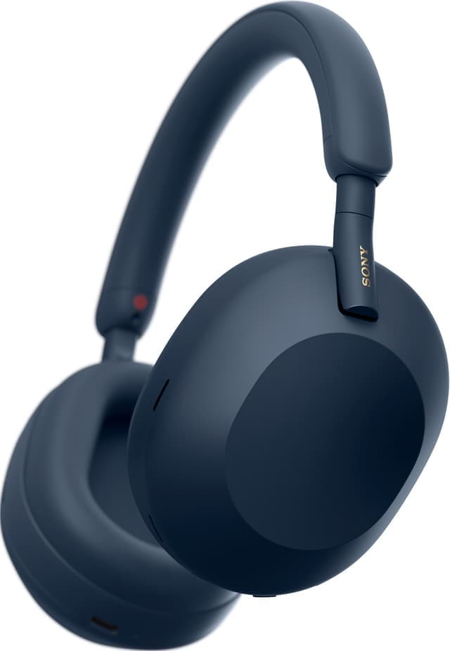 Sony WH-1000XM5 trådlösa around-ear hörlurar (midnattsblå) - Nyskick - i originalförpackning