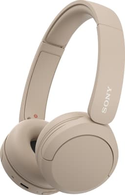 Sony WH-CH520 trådlösa on-ear hörlurar (beige) - Nyskick - i originalförpackning