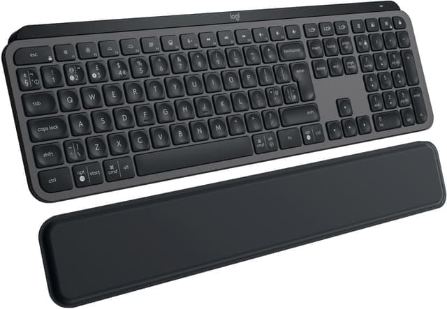 Logitech MX Keys S trådlöst tangentbord med handledsstöd (grafit) - Nyskick - i originalförpackning