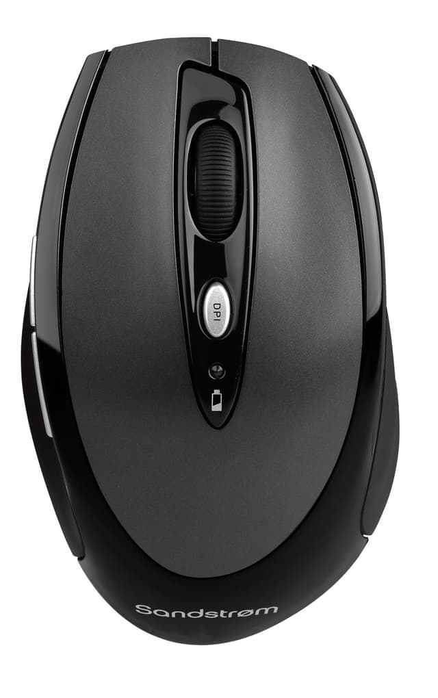 Sandstrøm Trådlös Optisk Datormus M9035G (svart) - Nyskick - i originalförpackning