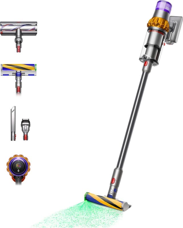Dyson V15 Detect Absolute Sladdlös Skaftdammsugare 446986-01 - Använt skick – Tydliga spår av användning