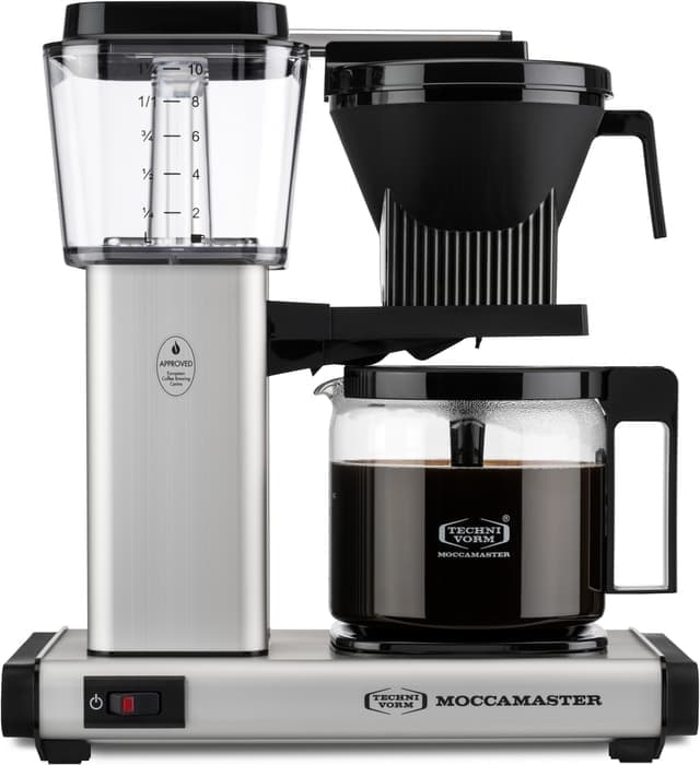 Moccamaster One Switch kaffebryggare 53750 (matt silver) - Nyskick - i originalförpackning