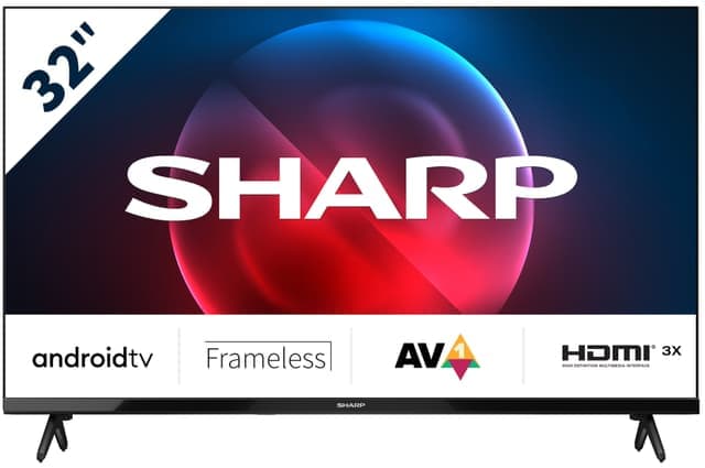 Sharp 32" 32FH7EA HD Ready Smart TV (2023) - Nyskick - originalförpackning saknas