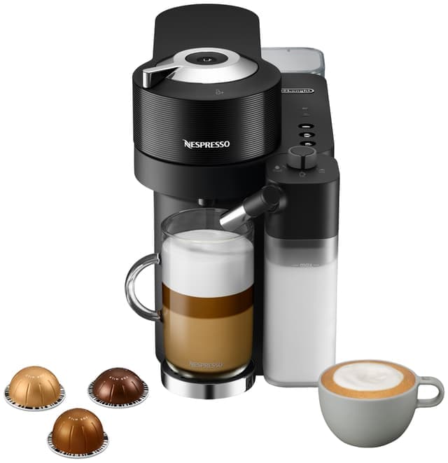 Nespresso Vertuo Lattissima kaffebryggare by Delonghi ENV300.B (svart) - Fint skick - lite slitage