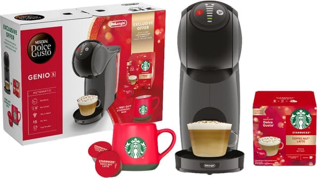 Nescafé Dolce Gusto Genio S kapselmaskin Starbucks semesterpaket - Nyskick - i originalförpackning