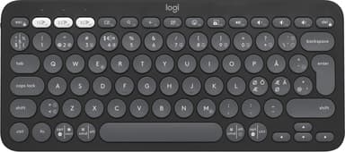 Logitech Pebble Keys 2 K380s trådlöst tangentbord (Graphite) - Nyskick - i originalförpackning