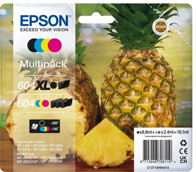 Epson Multipack 604 bläckpatron (XL svart) - Nyskick - originalförpackning saknas