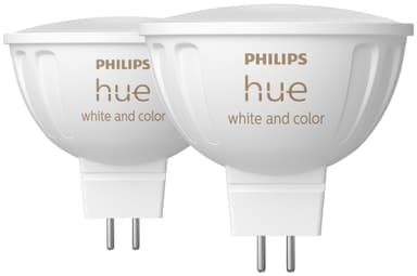 Philips Hue WCA MR16 LED lampa 6.3 W 2-pack - Nyskick - i originalförpackning