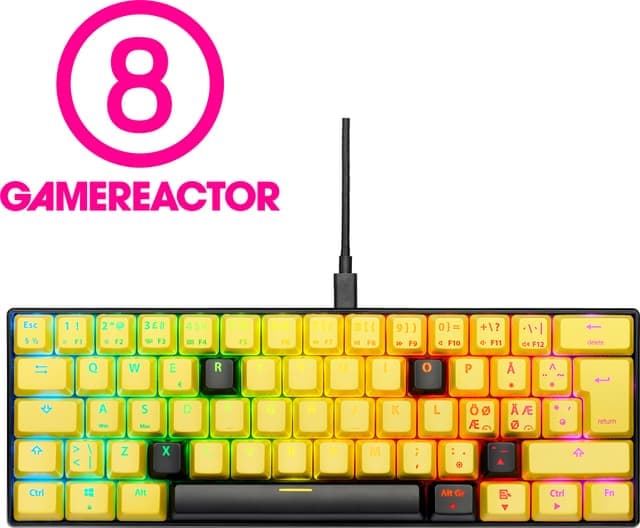 NOS C-450 Mini PRO RGB gaming tangentbord (smyle) - Använt skick – Tydliga spår av användning