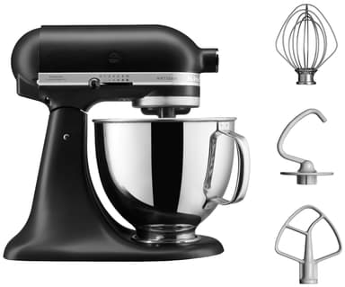 KitchenAid Artisan köksmaskin 5KSM125EBM (mattsvart) - Nyskick - i originalförpackning