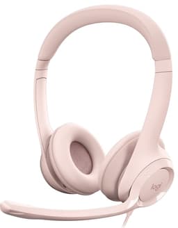 Logitech H390 USB-hörlurar (rosa) - Nyskick - i originalförpackning
