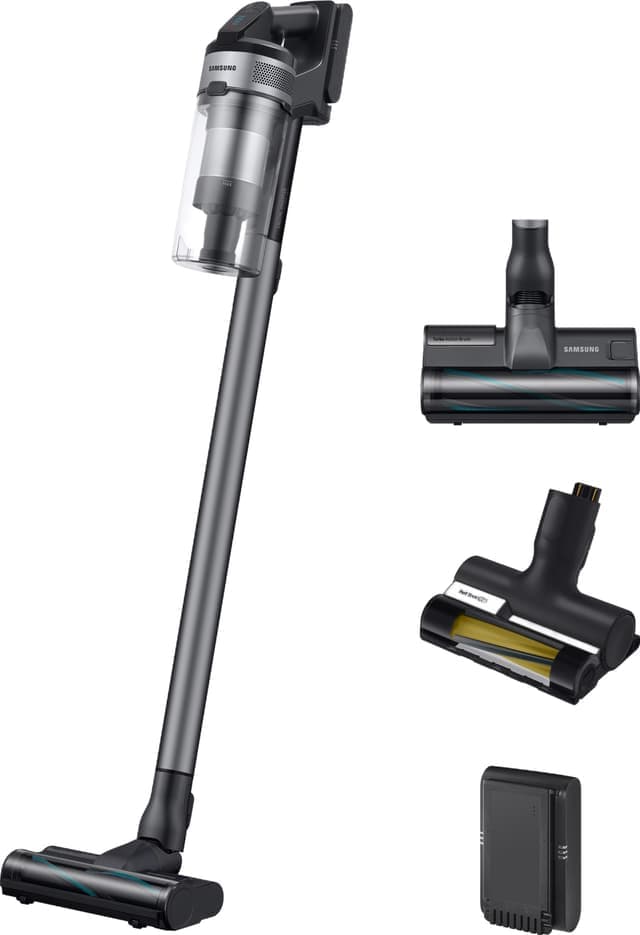 Samsung Jet 75E Pet Sladdlös Skaftdammsugare VS20B75AGR5/WA - Använt skick – Synliga skador, fullt funktionell