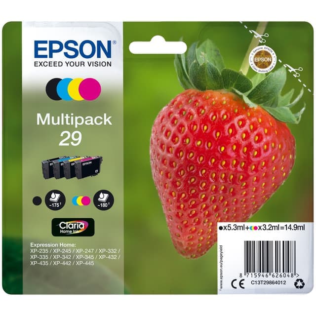 Epson bläckpatron multipack Claria Home 29 Cyan Magenta Gul Svart - Nyskick - i originalförpackning