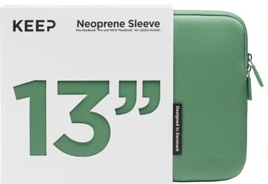 KEEP MacBook sleeve 13” (Jade Green) - Nyskick - originalförpackning saknas